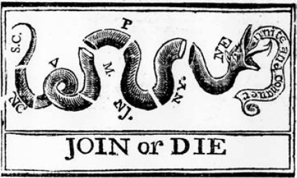 Join, or Die:” America's First Meme « In Case You're Interested